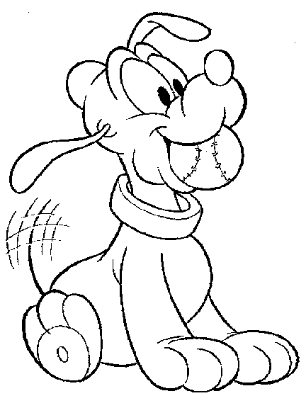 Printable disney characters baby  goofy coloring pages
